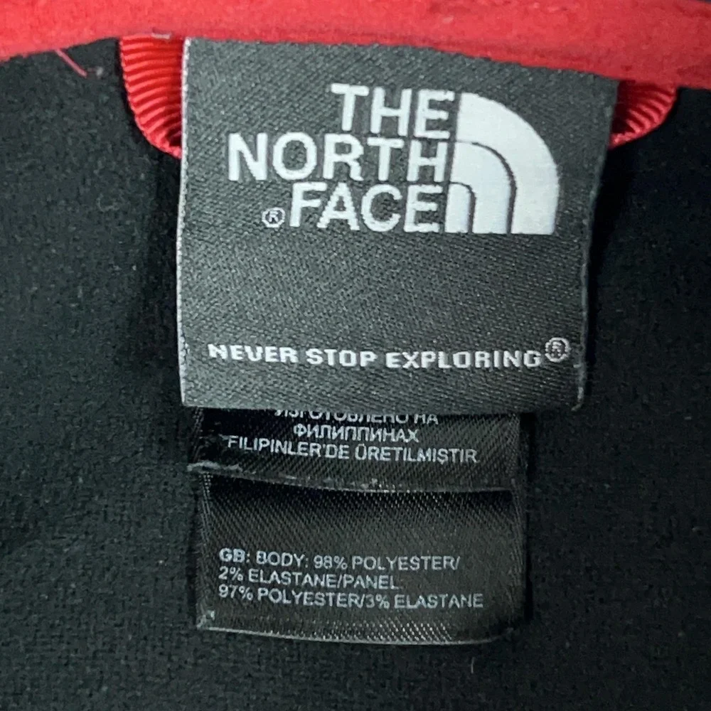 North Face‎ Pullover Mens Medium Gray Quarter Zip Long Sleeve Stretch Hiking Top